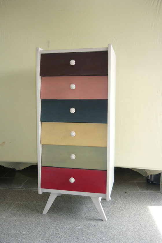 Semainier d'entrée à tiroir à 6 couleurs