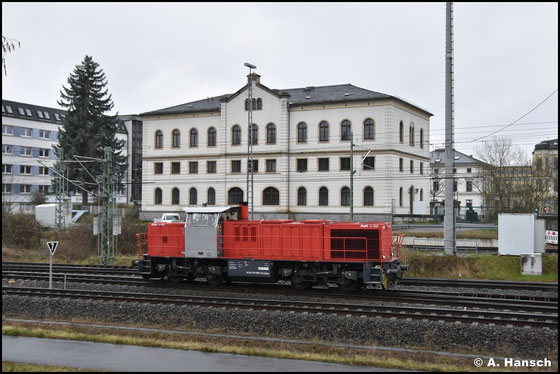 Locon 275 809-2 rangiert am 12. April 2026 in Chemnitz Hbf.