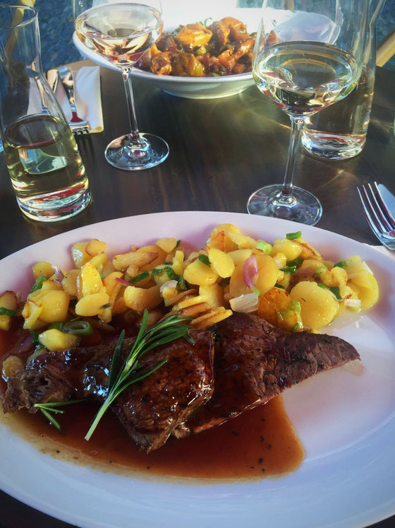 Entrecôte mit Bratkartoffeln