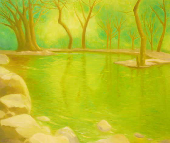 Green pond 40x50cm 
