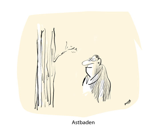 #Waldbaden #Achtsamkeit#Satire