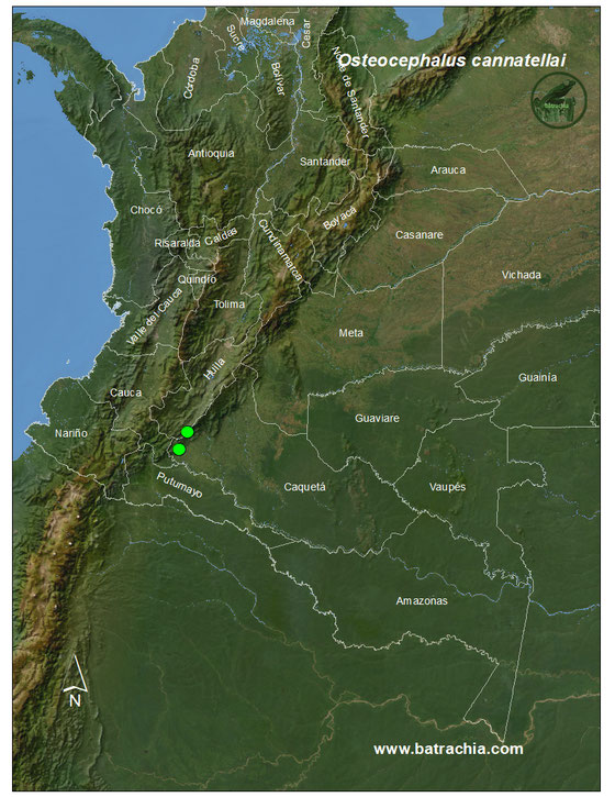 Lista y Mapas Anfibios de Colombia