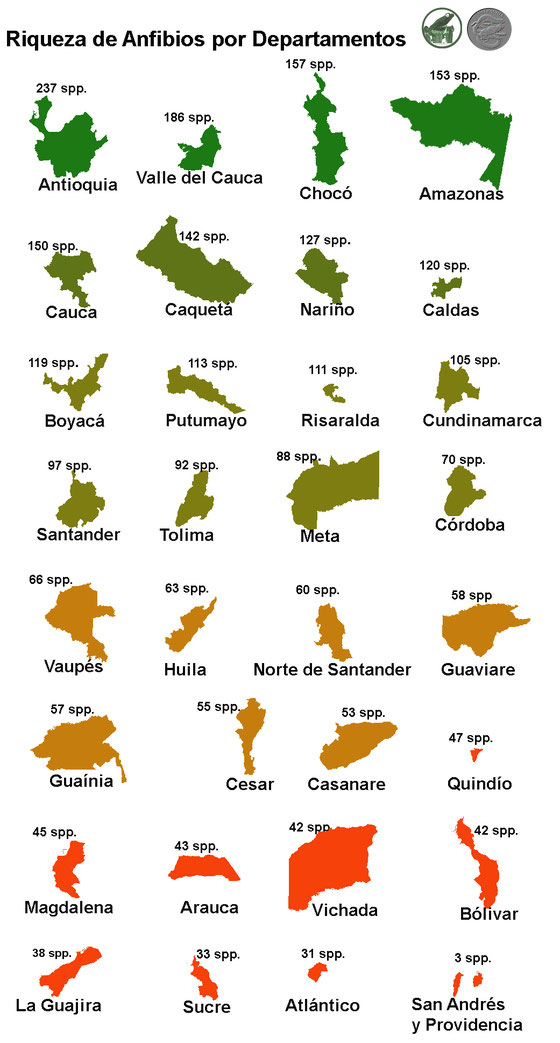 Diversidad por departamentos