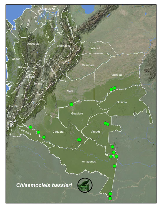 Lista y Mapas Anfibios de Colombia