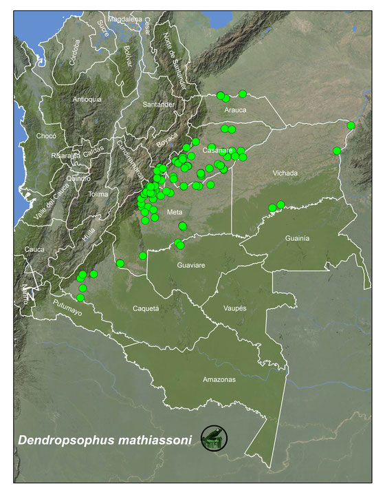 Lista y Mapas Anfibios de Colombia