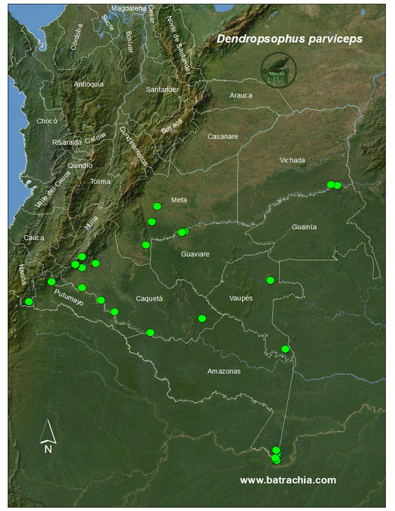 Lista y Mapas Anfibios de Colombia