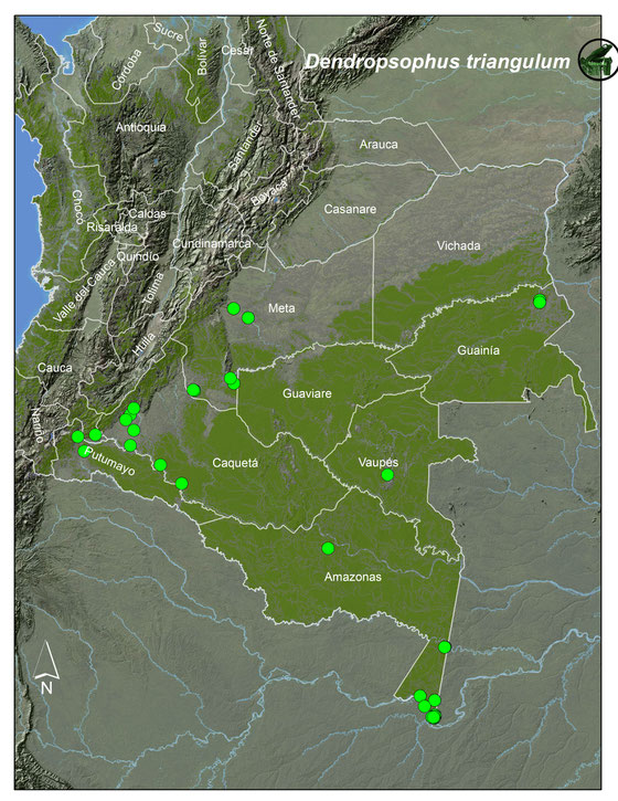 Lista y Mapas Anfibios de Colombia