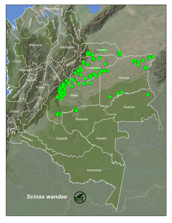 Lista y Mapas Anfibios de Colombia