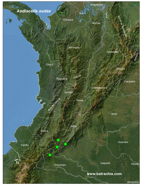 Lista y Mapas Anfibios de Colombia