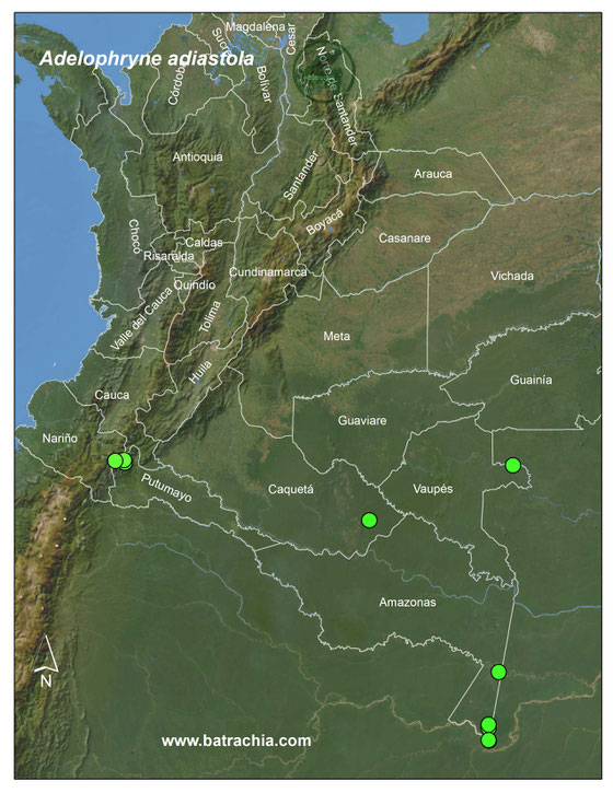 Lista y Mapas Anfibios de Colombia