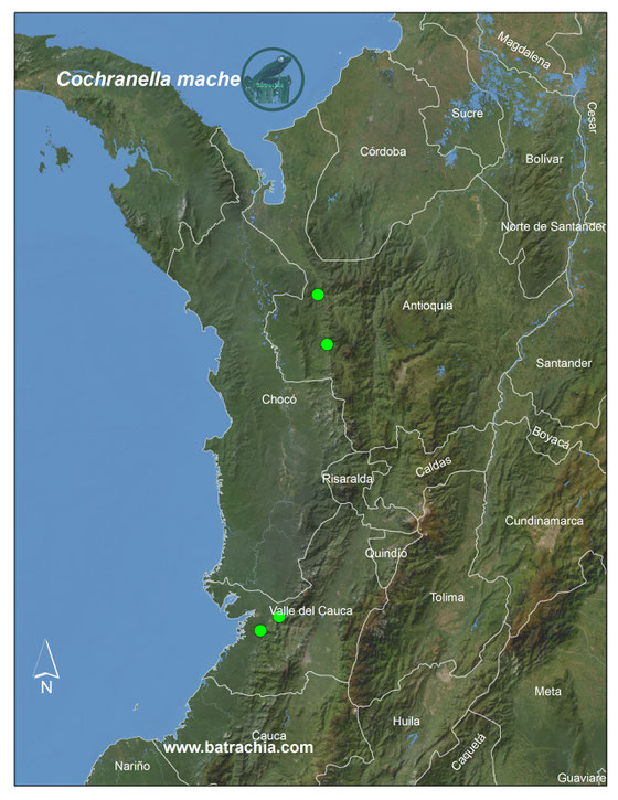 Lista y Mapas Anfibios de Colombia