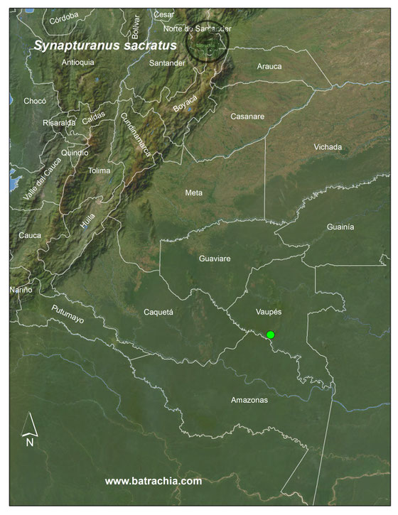 Lista y Mapas Anfibios de Colombia