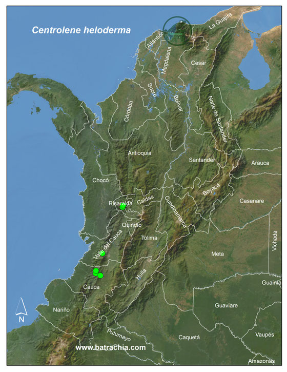 Lista y Mapas Anfibios de Colombia