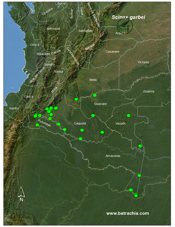 Lista y Mapas Anfibios de Colombia