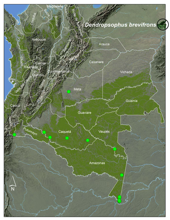 Lista y Mapas Anfibios de Colombia