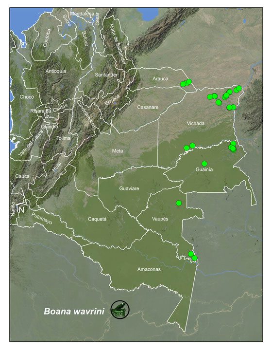 Lista y Mapas Anfibios de Colombia