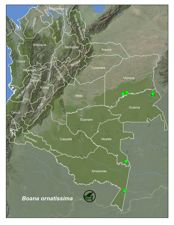 Lista y Mapas Anfibios de Colombia