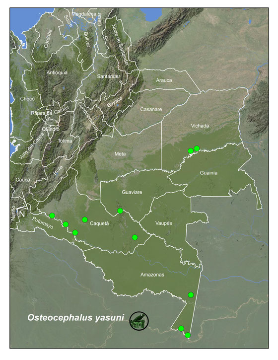 Lista y Mapas Anfibios de Colombia