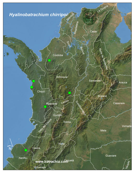 Lista y Mapas Anfibios de Colombia