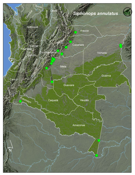 Lista y Mapas Anfibios de Colombia