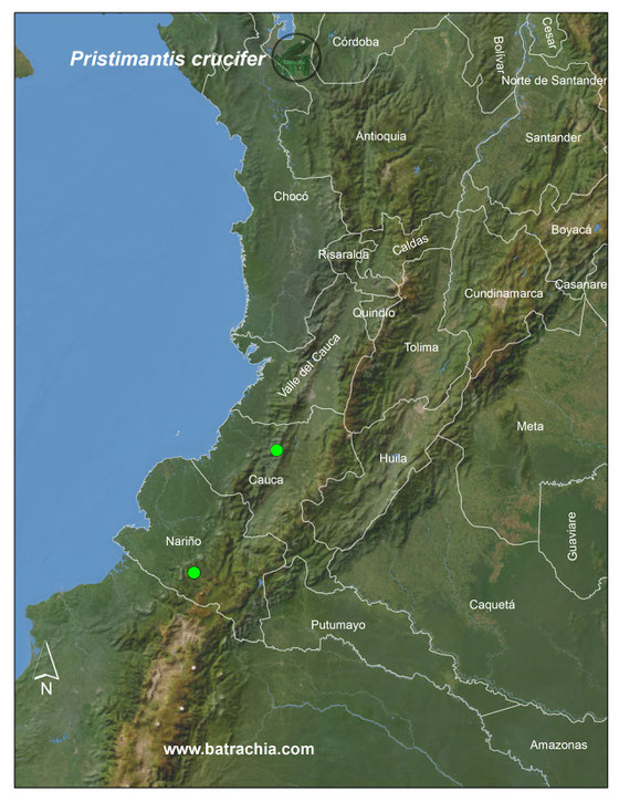 Lista y Mapas Anfibios de Colombia