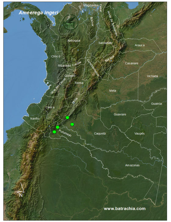 Lista y Mapas Anfibios de Colombia