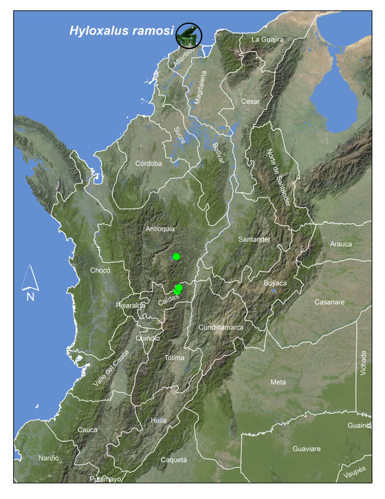 Lista y Mapas Anfibios de Colombia