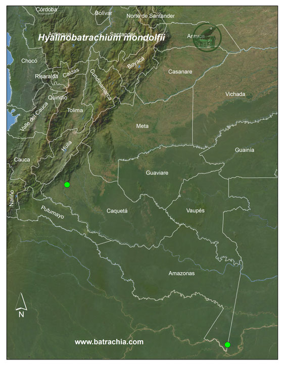 Lista y Mapas Anfibios de Colombia