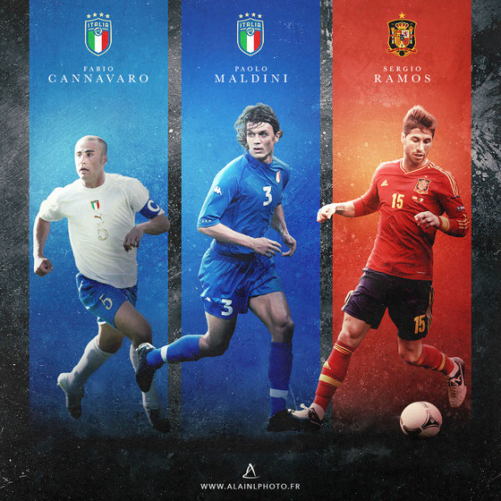 Fabio Cannavaro - Paolo Maldini - Sergio Ramos