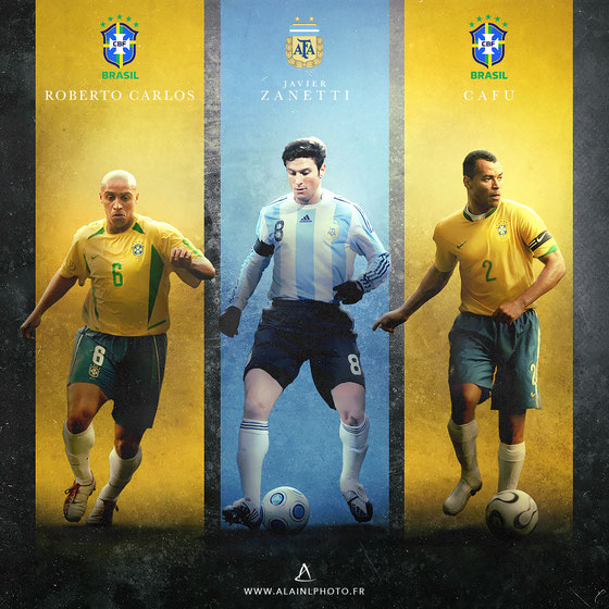 Roberto Carlos - Javier Zanetti - Cafu
