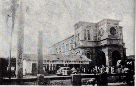 Construcción Templo parroquial 1938. Foto archivo Lepawap. 