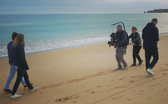 Lou Di Giorgio as cinematographer shooting a documentary in Algarve