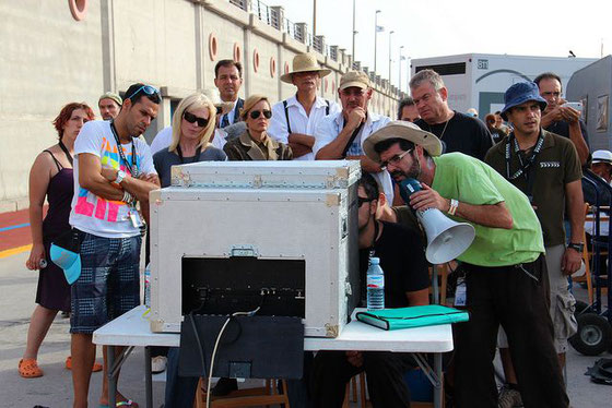 Lou Di Giorgio (center),  producer of "El Clan" by Jaime Falero