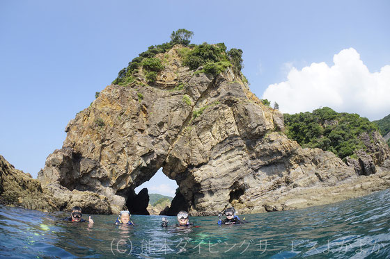 妙見ヶ浦ゾウさん岩の風景