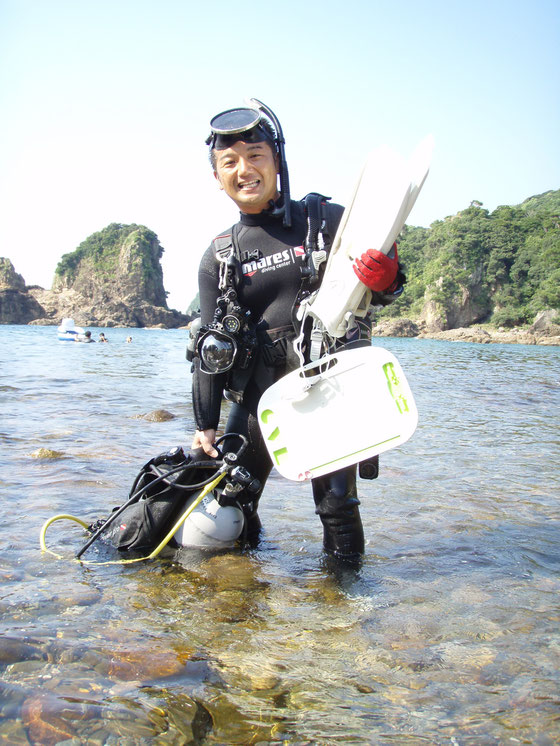 天草の海でスキューバダイビングライセンス講習