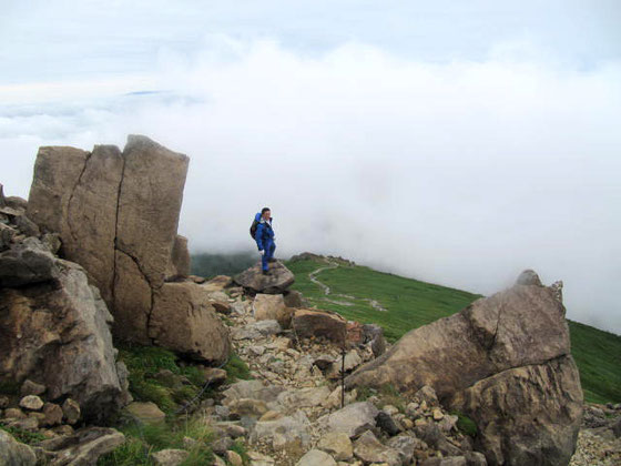 Mt Hayachine (1,914 m) on Aug 9, 2014.