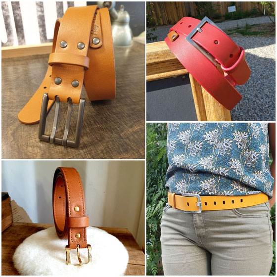 Ceinture-cuir-collet-croupon-cuir-acier-artisan-création-Lyon-Villeurbanne-maroquinerie