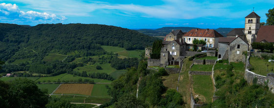 Château Chalon oberhalb von Nevy-sur-Seille