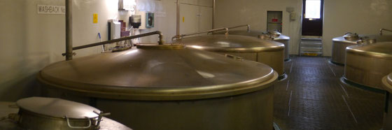 wash backs aus Edelstahl bei Glen Spey, Rothes