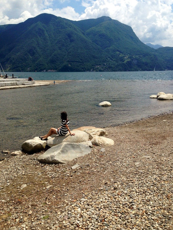 Schöne Aussichten in Lugano (Schweiz)