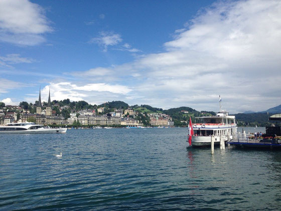 ...und in Luzern spazieren war ich auch.. wunderschöne Stadt!