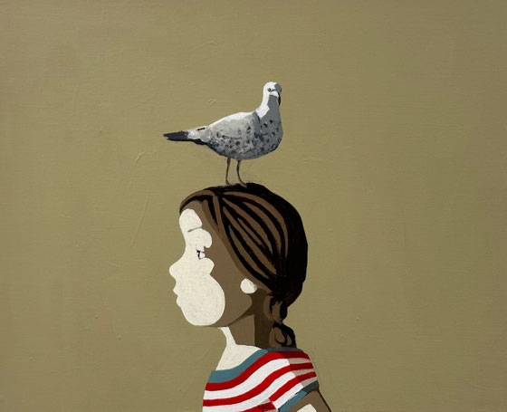 gull - Acryl auf Leinwand, 40x50cm, 2024 | verkauft