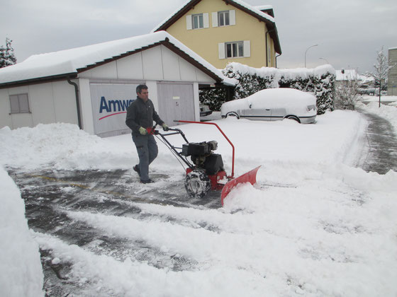 Winterdienst: Liegenschaft in Lenzburg