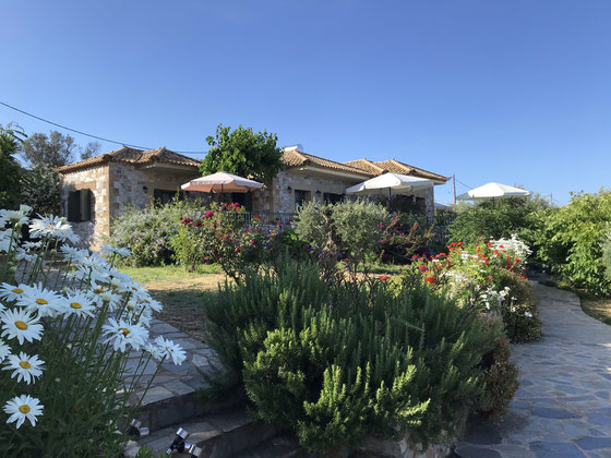 Villa Pefnos and gardens.