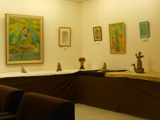 八木橋オープンギャラリー熊谷8F  YukiTachibana 立花雪　炎と楽園のアート　作品展