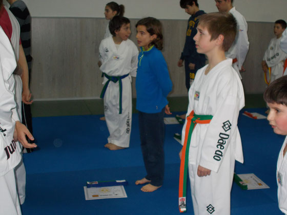 ENTREGA DE CINTURONES DE TAEKWONDO.  14-3-2014