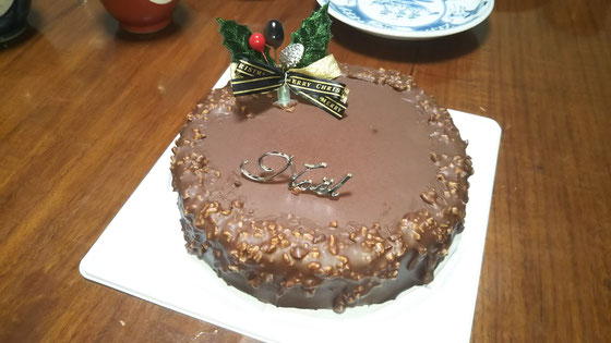 チョコレートケーキで、メリークリスマス！