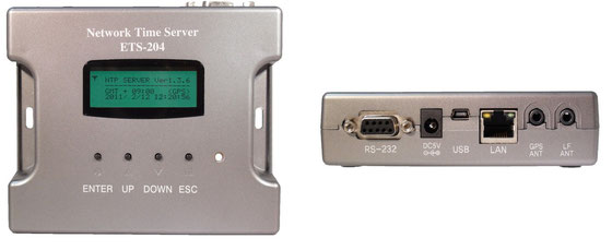小型 NTP タイムサーバー  (ATM/CD,DVR/CCTVシステム用独立形NTPサーバー)