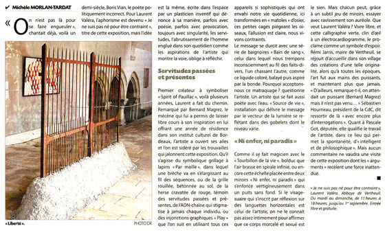 Journal du Médoc, Août 2013.