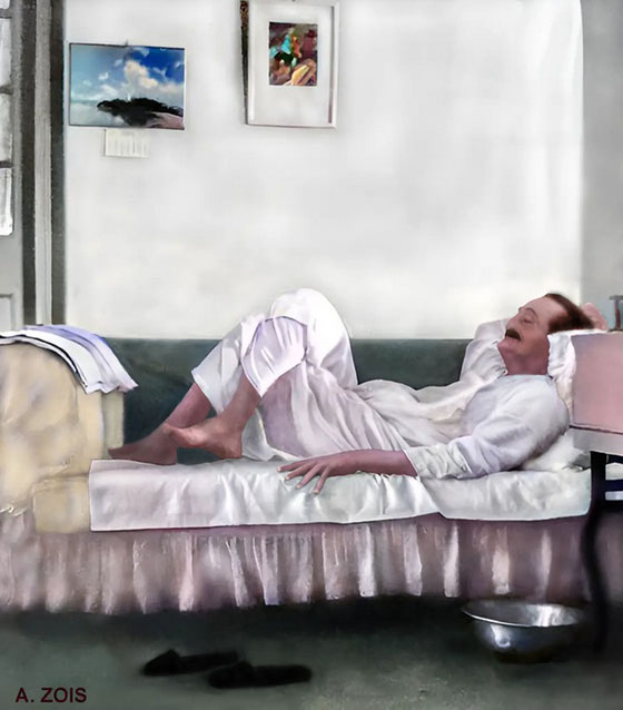 1955 - Grafton Lodge, Satara, India. Image rendition by Anthony Zois.